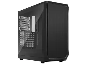 Fractal Design Focus 2 Black ATX mATX Mini ITX Clear Tinted Tempered Glass Mid Tower Computer Case