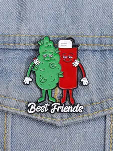 Cute Creative Cartoon Funny Lighters Designed Brooches, Fashion Jewelry Accessories for Men & Women, Durable Metal Pins