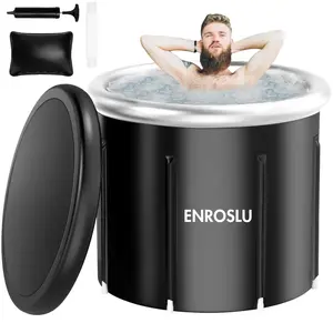 Revitalize Your Recovery with Enroslu's Large Ice Bath Tub! Perfect for Athletes, Families, and Gyms. Experience Fast Muscle Recovery and Invigorating Cold Plunge Therapy. Ready for Your Backyard or Workout Space! ENROSLU