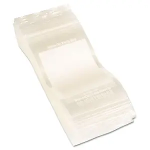 C-Line 47235 Write-On Recloseable Small Parts Bags- Poly- 3 x 5- Clear- 1000-Carton
