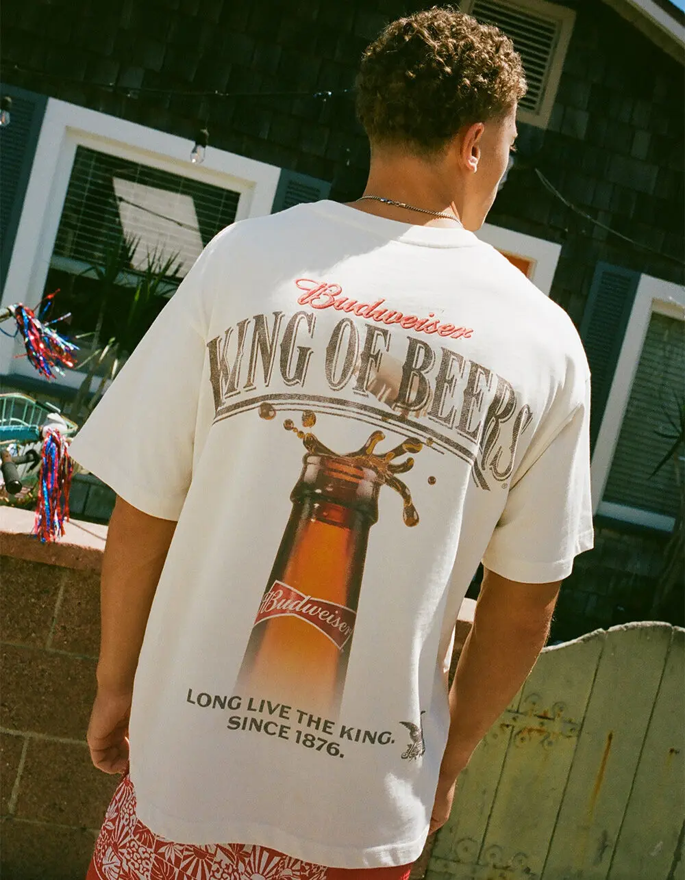 BUDWEISER King Of Beers Mens Boxy Tee