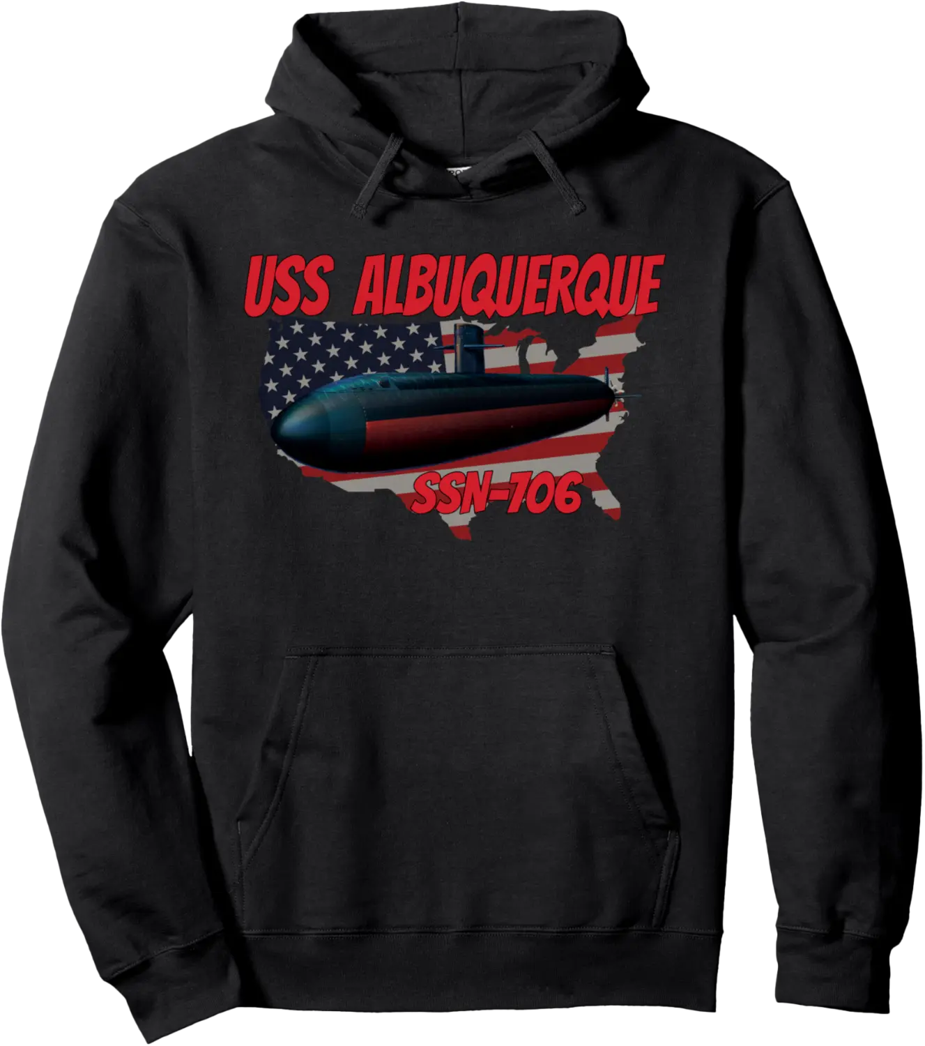 USS Albuquerque SSN-706 Submarine Veteran Day Father Grandpa Pullover Hoodie - Anarosavill Shop 53B0D847BJ1S