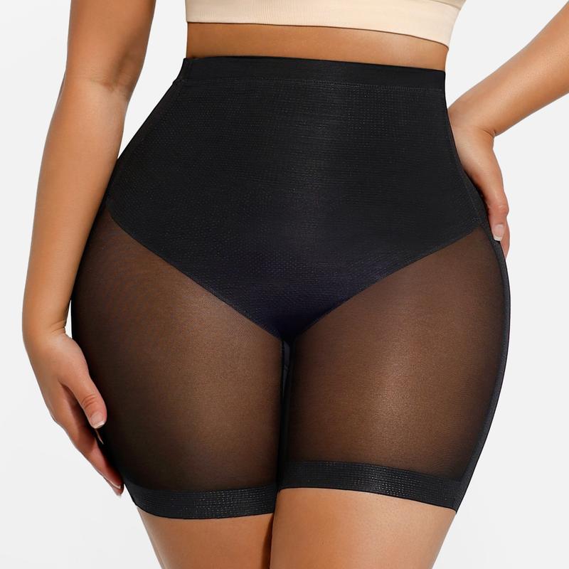 FeelinGirl Mesh Tummy Control Shapewear Shorts for Women Butt Lifting Body Shaper Thigh Slimmer Panties Underwear