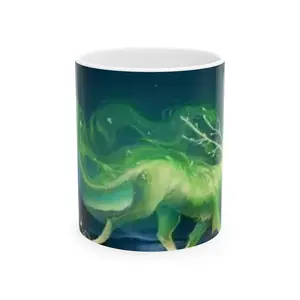 Copy of Cool Aesthetic Ceramic Mug with Neon Text | Unique Gift for Coffee Lovers, Art Enthusiasts, Collectors, Trendy Home Decor