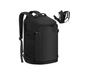 Travel Backpack, 40L Water Resistant Business Rucksack, TSA Friendly Flight Approved Laptop Carry On Luggage, Lightweight Large Casual Daypack for Men Weekender Trips, Business & Hiking, Black