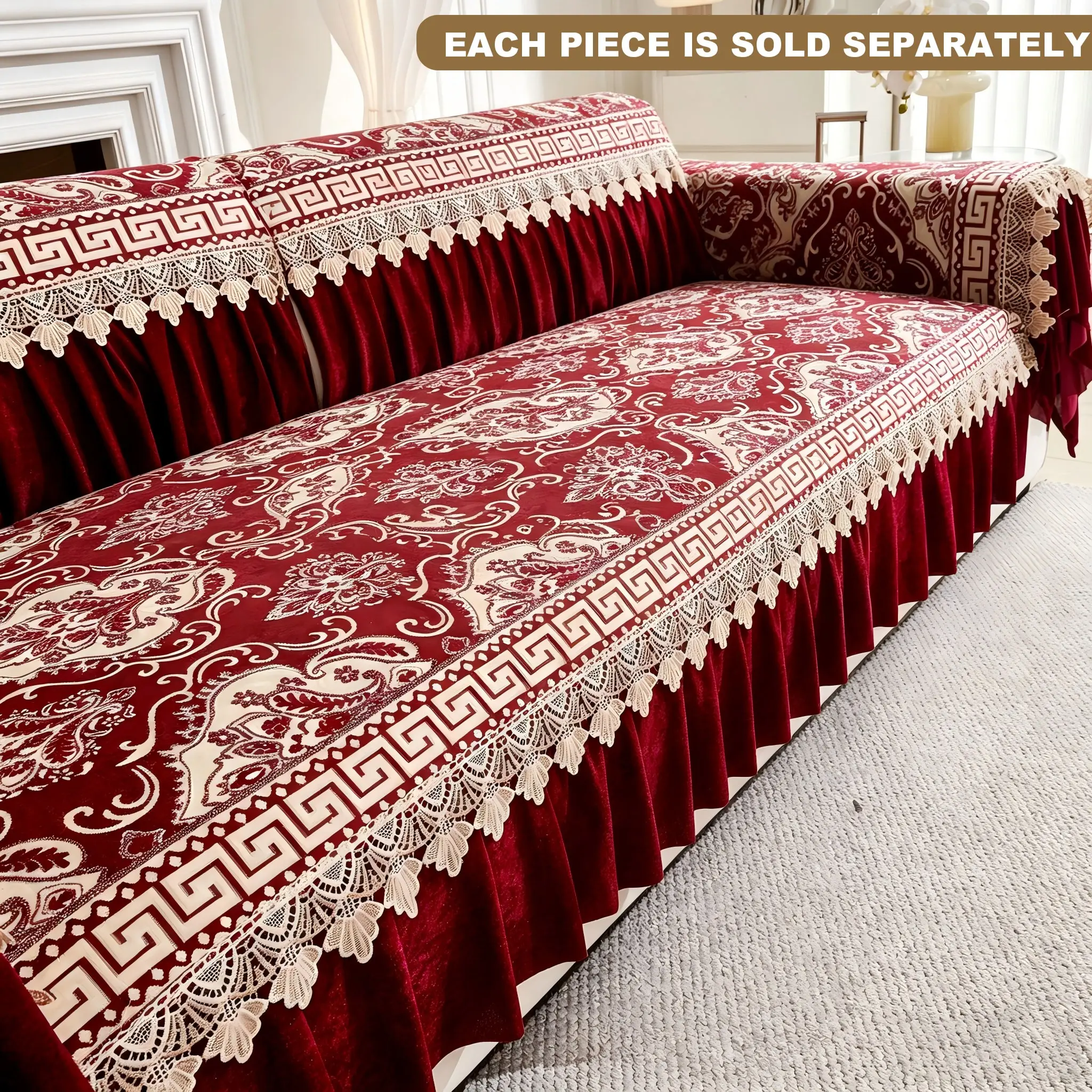 Luxury Sofa Cushion, Pet Friendly, Suitable for Bedroom and Living Room, Indoor Sofa Cushions, All Seasons Use, Comfortable and Durable, Sofa Cover Cushion