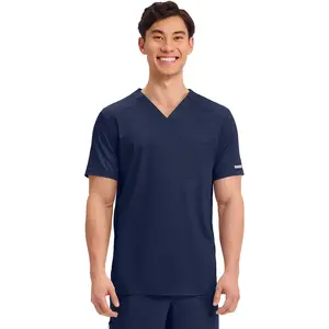 Cherokee Workwear Mens 1-Pocket V-Neck Tuck In Scrub Top