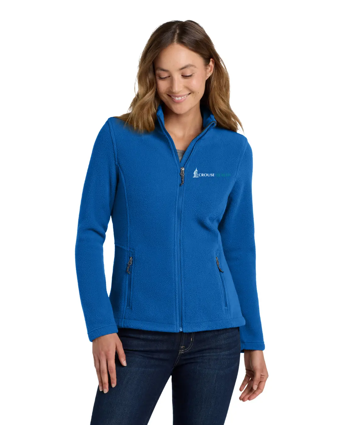 Port Authority® Lady's Value Fleece Jacket, Women's Tops-Coats, Polyester Embroidered Outerwear, Everyday, Basic, Casual