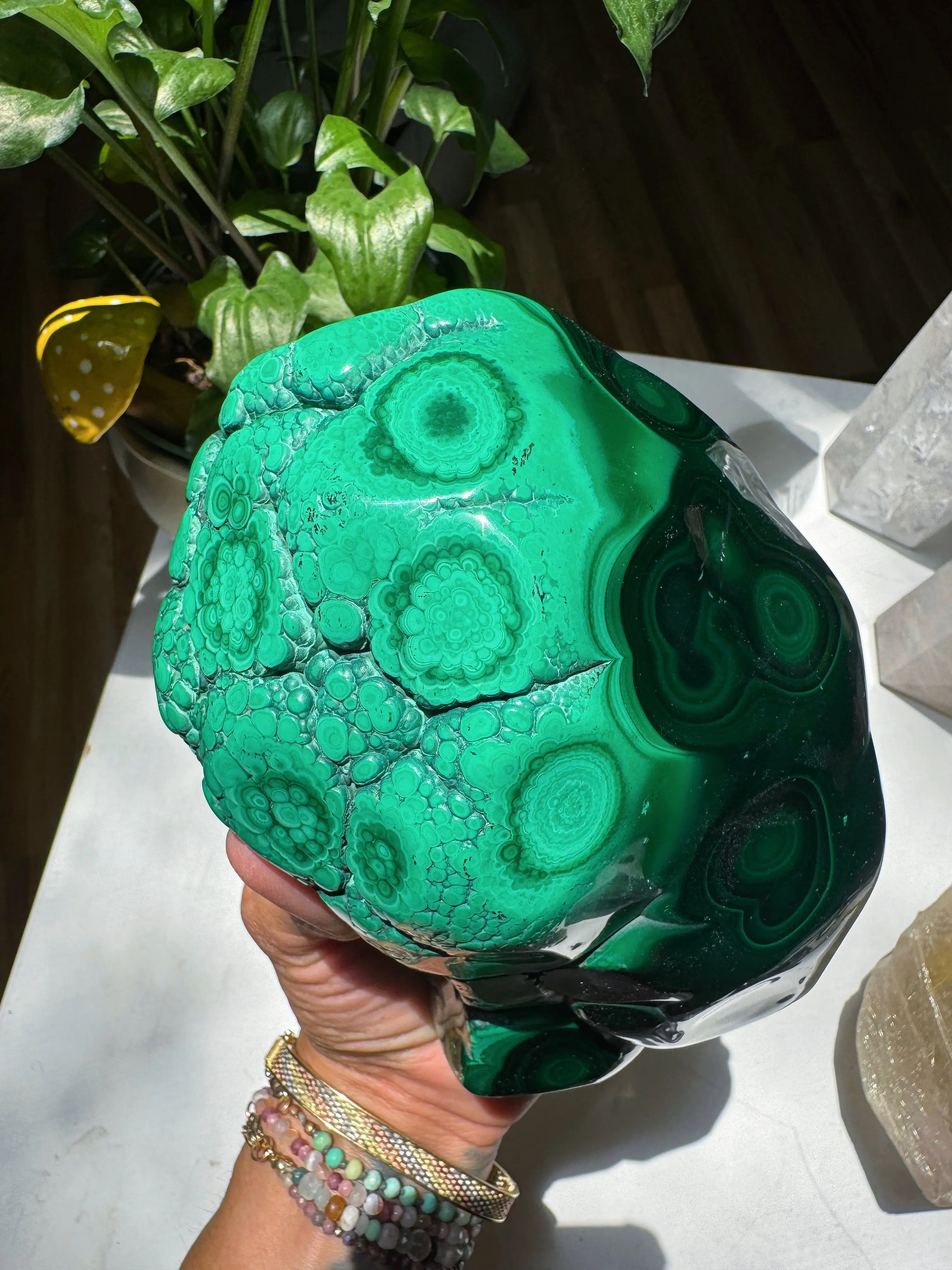 Large Polished Malachite
