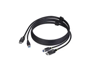 StarTech 6ft (1.8m) DisplayPort and USB 5Gbps KVM Cable, 4K 60Hz, DP 1.2 and USB Combo Cable for KVM Switches DU1226-KVM-CABLE