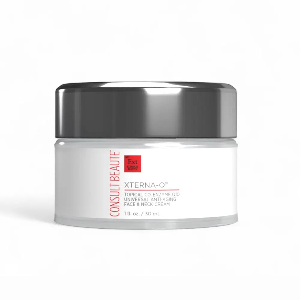 XTERNA-Q Anti-Aging Face & Neck Cream 30 mL - Clinically Studied CoQ10, Niacinamide, Peptides for Hydration & Barrier Repair