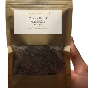 Mucus Relief Herbal Tea - Essential Herbal Treatment for Healthcare and Wellness - Aromatherapy Solution for Healthy Living - Therapeutic, Fitness