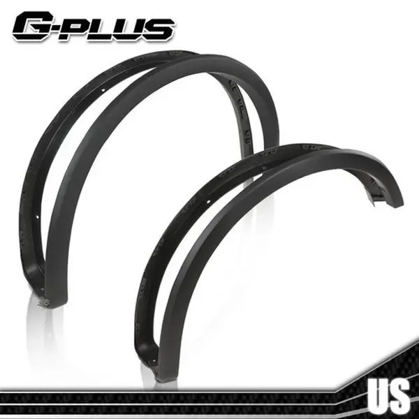 MOTOR GPLUS 100% Brand New Never Installed Plastic Painted Factory Style Wheel Fender Flares - 4 Pieces, Excellent UV Resistance, Fit for 2018-2020 Ford F150 F-150 Black, Automotive Car Accessories Mud Flaps & Splash Guards