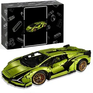 3696 Pieces Technic Sets for Adults - 1:8 scale Building car, Creative Building Blocks, 23.4 inches, Detailed Model Car Kit for Men & Women, Ages 18+ Years - Display in Room as Decor