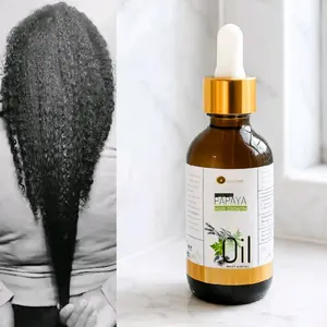 PAPAYA Hair Growth Oil, Scalp stimulating Infused Hair Oil, Grow Long Hair - Glory Hair