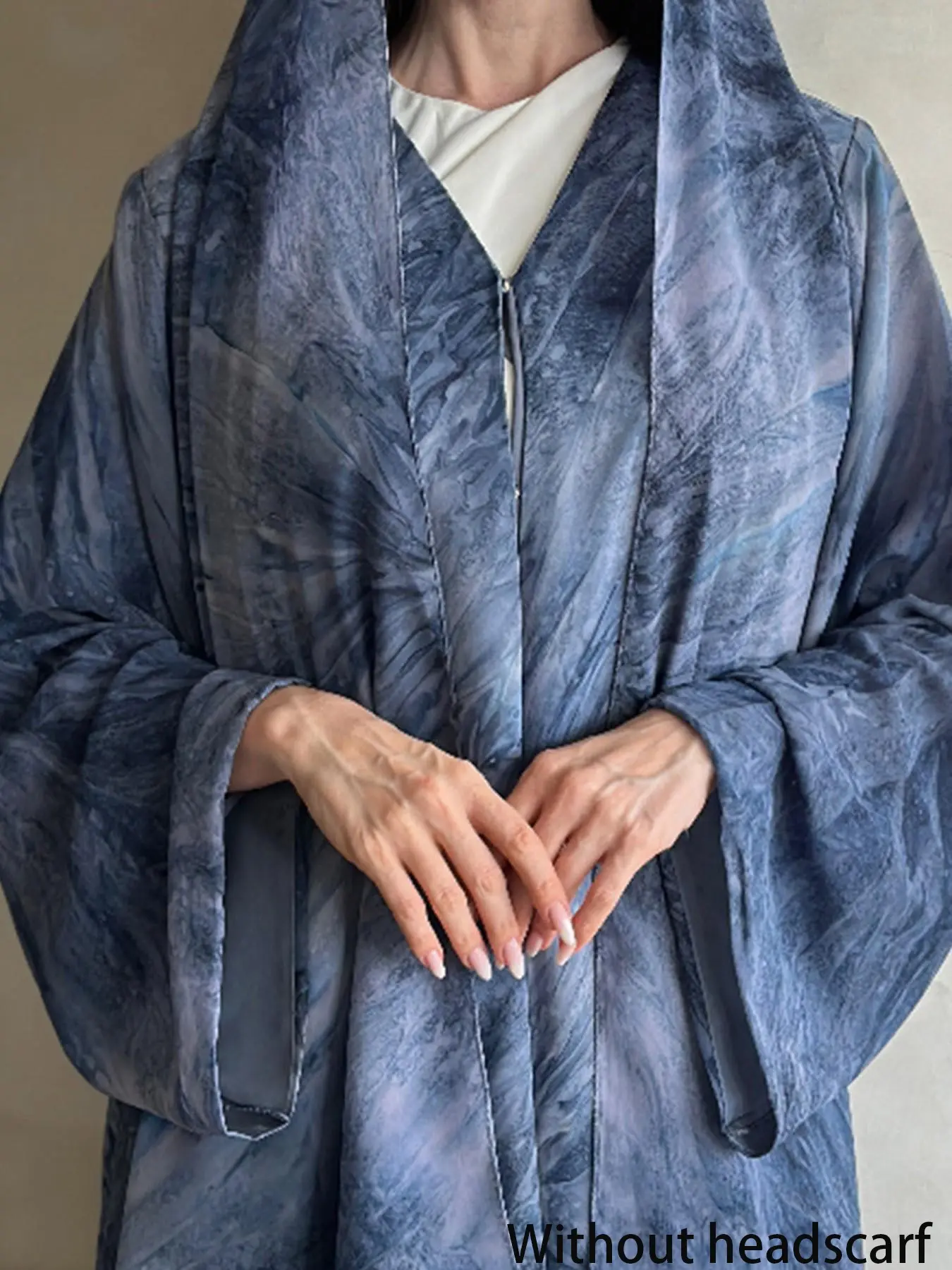 Women's Layba Tie Dye Long Robe, Elegant Islamic Dress, Islamic Modesty Clothes, Fashionable Muslim Clothing, Modest Muslim Clothing, Suitable for Daily Wear & Special Occasions, No Headscarf Included