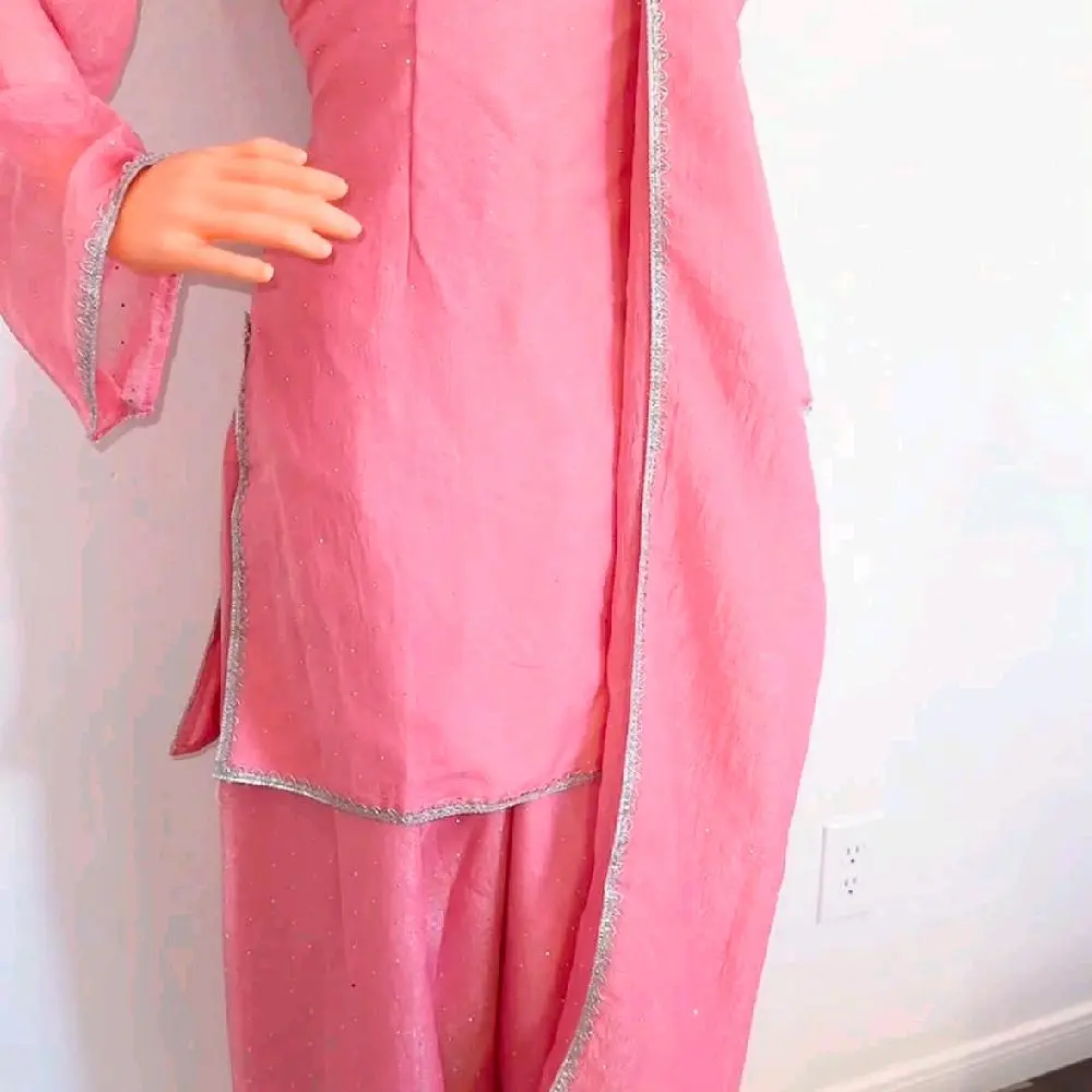 Pink Shalwar Kameez - Traditional South Asian Outfit for Women