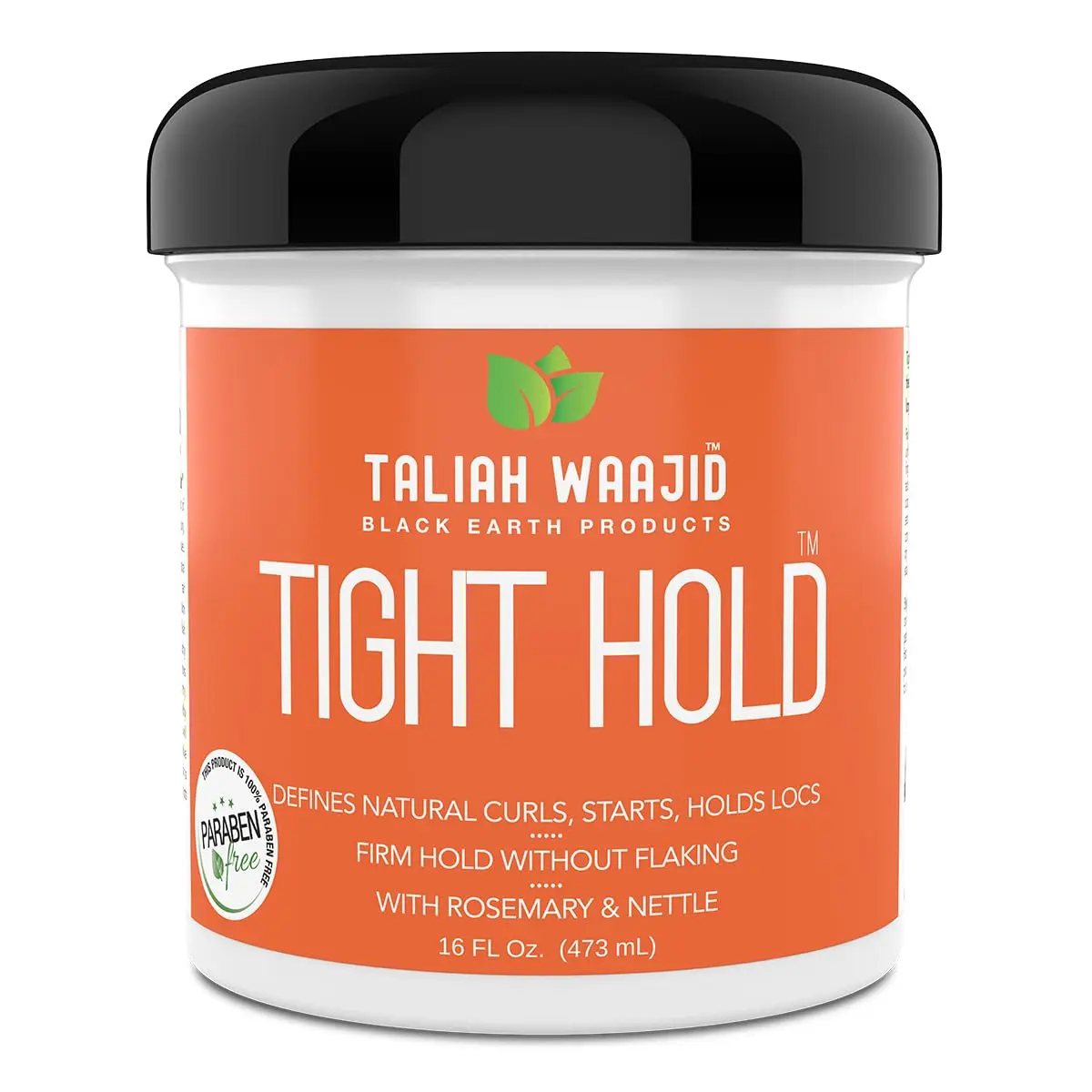 Taliah Waajid Black Earth Styling Gel for Superior Hold, Anti-Frizz & Non-Flaking Hair Care, Infused with Rosemary, 16oz