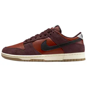Nike Dunk Low-Top Skate Shoes for Men in Red-Brown: Comfortable, Versatile, Slip-Resistant, Durable Trending Shoes, House White Official Shoes to Get / Maison Mihara