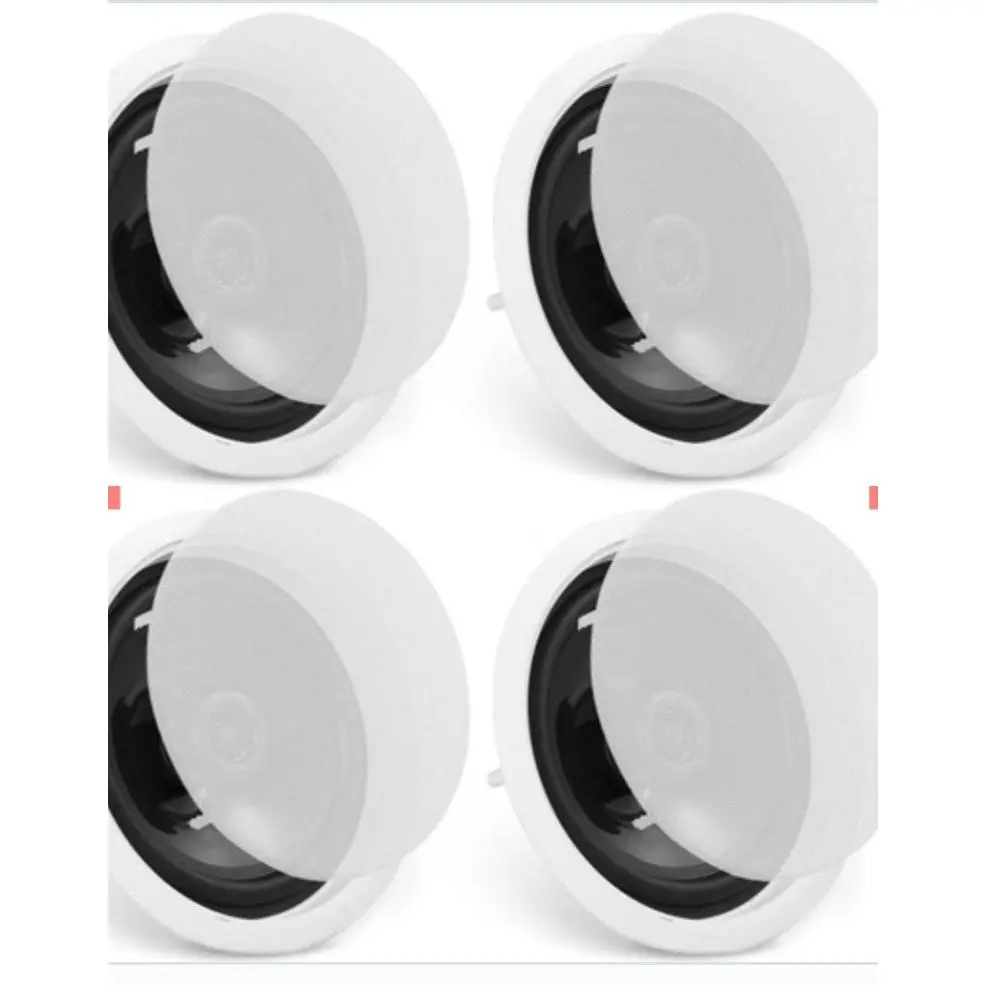 4 Piece 6.5" Bluetooth In Ceiling Speakers 150W Flush Mount for Ceiling and Wall Installation