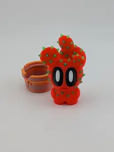 🌵✨ UV-Glow Cactus Blob! ☀️ 2.5" Sun-Reactive Articulated Prickly Fidget 🏜️🔦