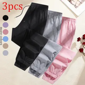 Women’s jogging pants and hiking pants—quick-drying, lightweight, waterproof, elastic waistband, suitable for all seasons; fitness long pants, lightweight long pants, breathable quick-dry casual running workout wear, minimalist multifunctional design. Leg