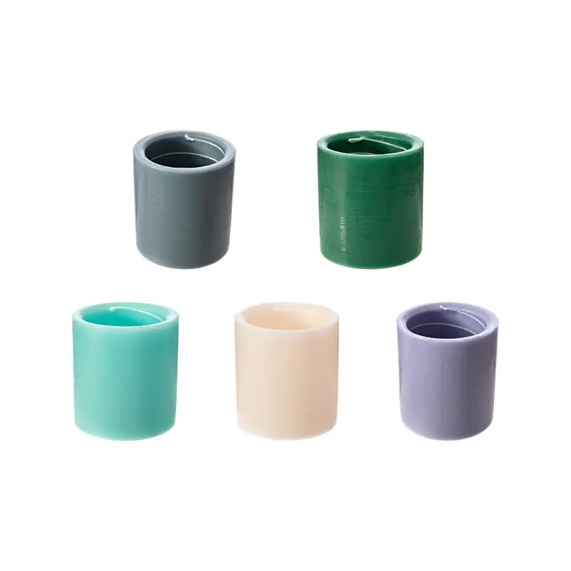 Spiral Light Candles - Assorted Colors: Green, Teal, Pink, Purple & Gray - Aroma & Decor for Home Decor