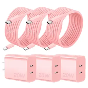 For IPhone 17 Charger Fast Charging, 40W Dual Port USB C Charger Block With 10FT Long USB C To C Charging Cord For IPhone 17/17air/16/16 Plus/16 Pro/16 Pro Max/15/15 Pro Max/iPad Pro/Samsung