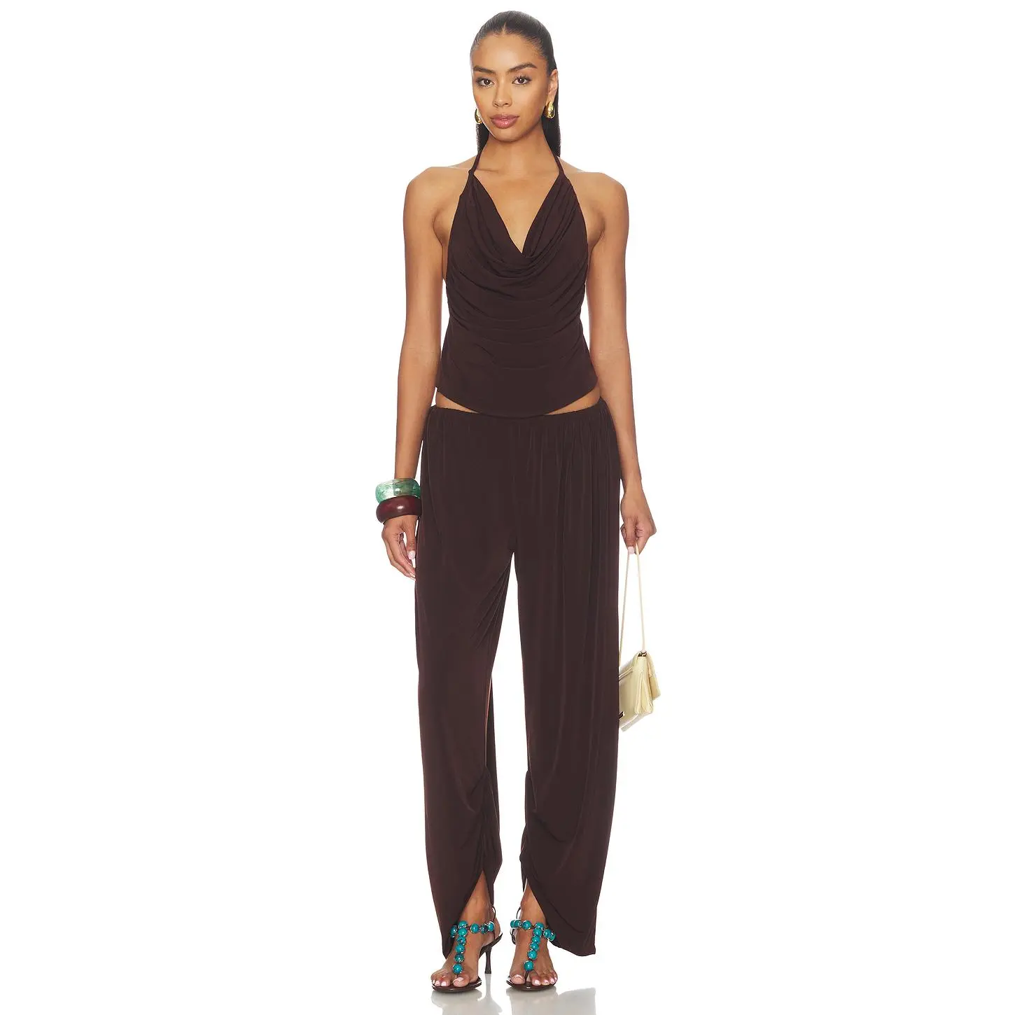 Lovers and Friends Lupa Jumpsuit in Brown