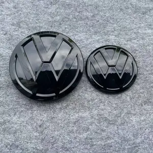 VW Brand New Glossy Black Front & Rear Badge Emblem for 2016-2017 VW Passat & 2015-2016 Jetta Models