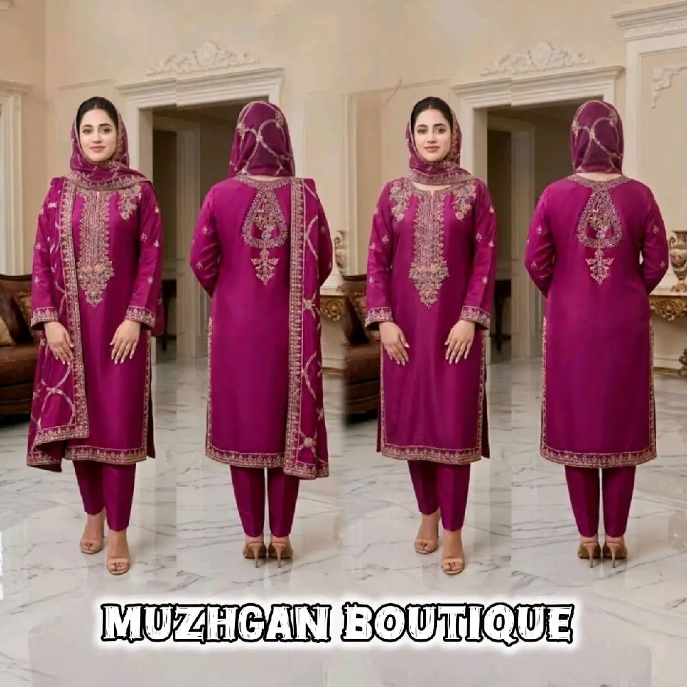 Elegant Indian Punjabi Suit with Premium Handmade Embroidery