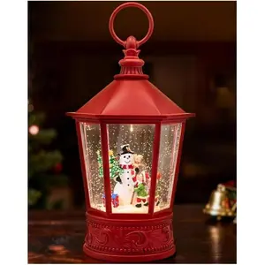 Christmas Snow Globe, Snowman Christmas Lantern, Musical Lighted Snow Globes 10.5 Inch,USB &  , for Adults and , Christmas Festival Decoration Gifts
