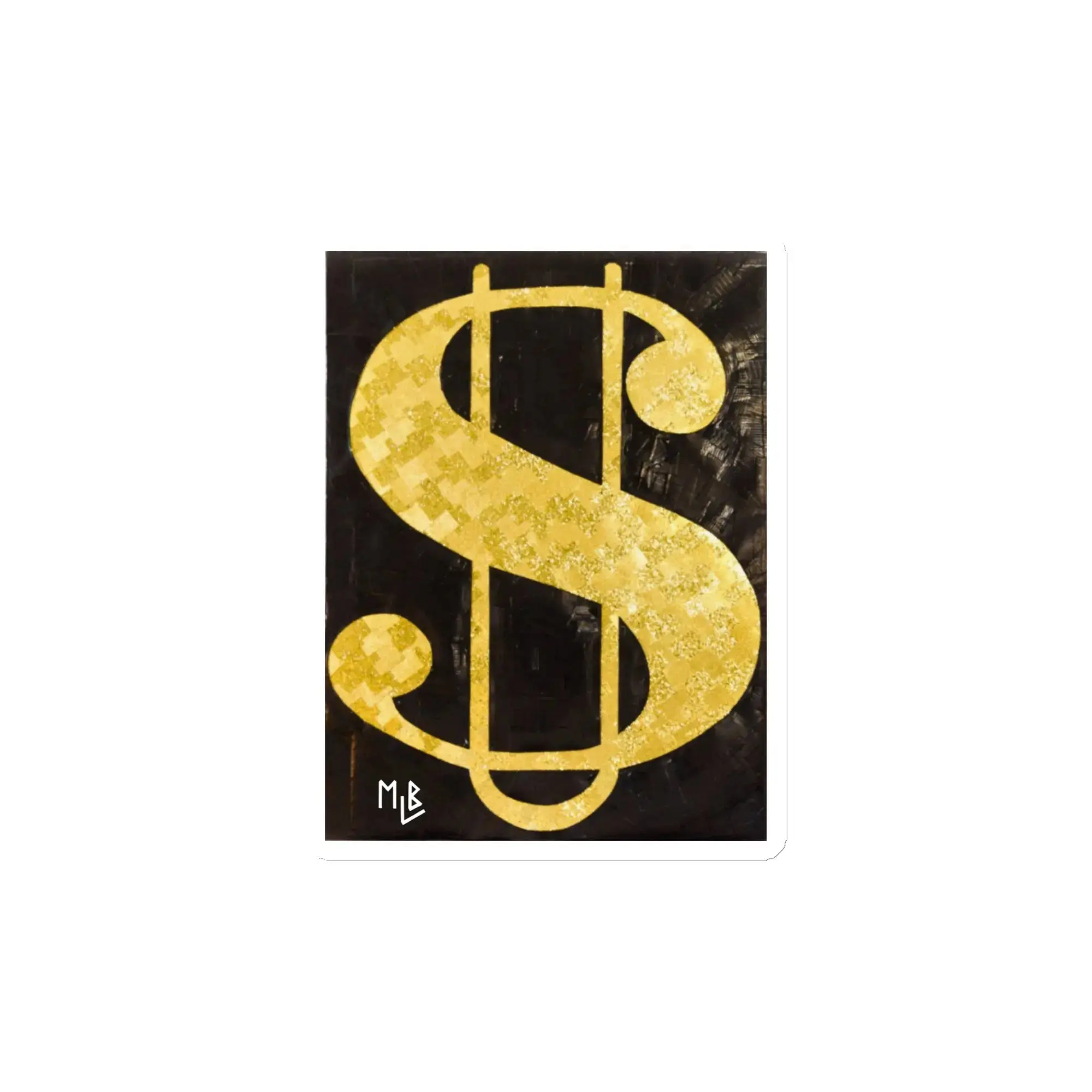 Gold & Black U$ Flag Magnet – Strong Fridge & Whiteboard Magnet for Home – Office & Decor