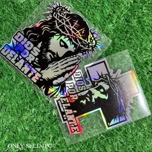 1 piece, religious series colorful car sticker, suitable for car interior central control/storage compartment personality upgrade, diverse religious element design, to meet the aesthetic needs of faith lovers' car accessories