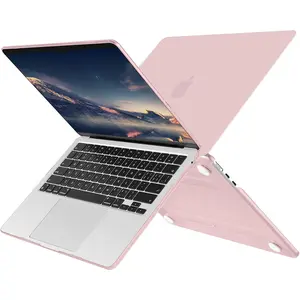 MOSISO Compatible with MacBook Air 13 inch Case M5 2026 M4 2025 M3 M2 2024-2022 A3449 A3240 A3113 A2681,Hard Shell&Keyboard Cover&Screen Film&Pouch for MacBook Air 13.6 inch Case, Baby Pink