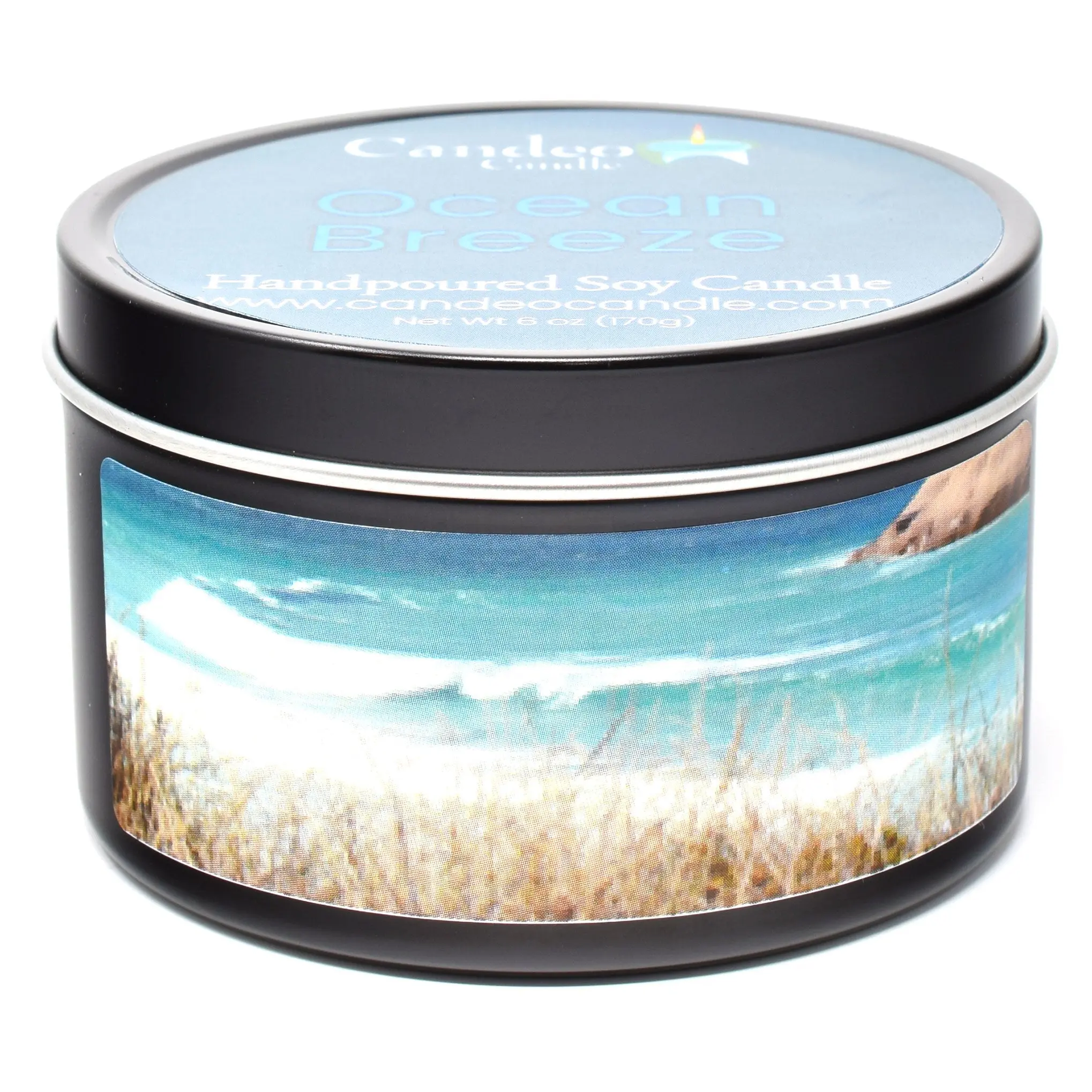 Ocean Breeze, 6oz Soy Candle Tin