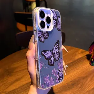 Purple Butterfly Aesthetic Pattern for iPhone Case:  Luxury Design with Enhanced Protection The perfect gift for a holiday or birthday |for iPhone 17/16/15/14/13/12/11