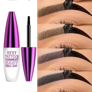 QICY Tattoo Eyebrow Gel Easy Peel-off Mascara Semi-Permanent Waterproof Sweatproof Natural Lasting 4 Color Makeup Cosmetic peel  off  eye  brow  tint
