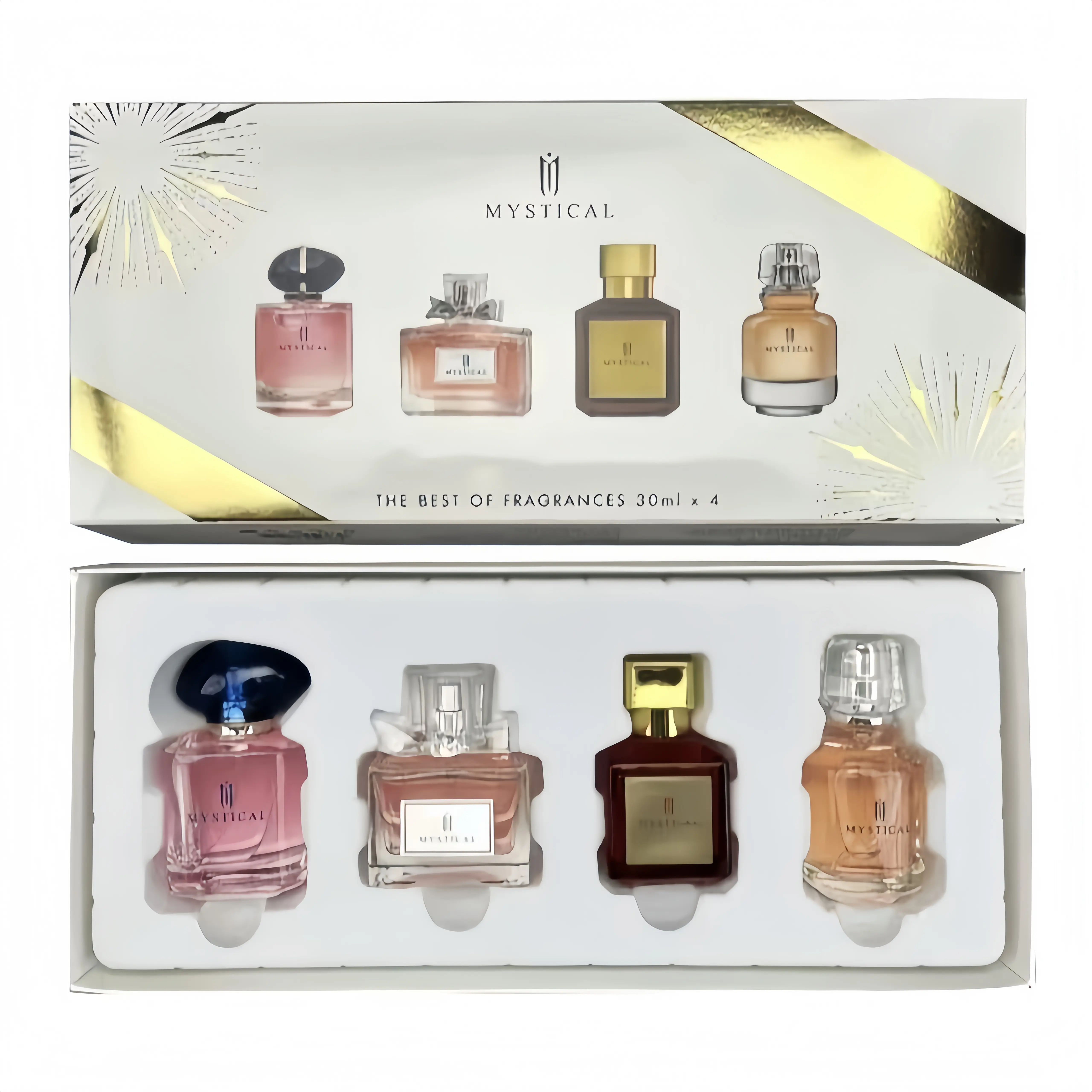 MYSTICAL Luxury Spray Collection - 4pc Fragrance Gift Set for Women I Long-Lasting Fine Mist Perfume (30ml x 4) I Premium Scent Wardrobe - Floral, Woody & Fruity Notes-Portable & Easy to Carry - pheromone perfume - ok perfume