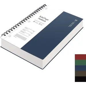 A4 Spiral Notebook College Ruled Lined Journal, 11.2" X 8.27", 300 Perforated Pages, 100gsm 3-Hole Punched Paper,  Softcover, for School Work Business Writing-Dark Blue
