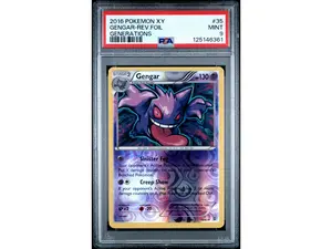 2016 Pokemon XY Generations Reverse Holo Gengar #35 /83 PSA 9