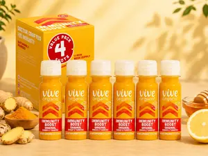 Vive Organic 2 fl oz Immunity Boost Shots, Organic Functional Wellness Drink
