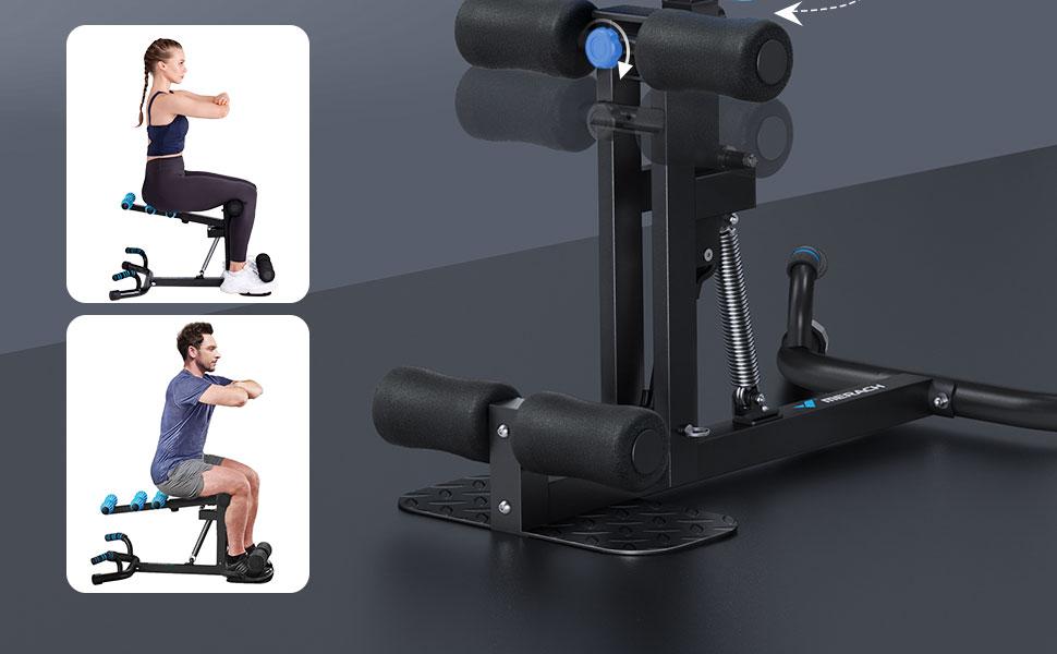 （Live Only）Special Link for Flash sale Merach Deep Squat Machine, Adjustable Glutes workout for Home Gym Workout Training, Sit Up Machine for Abs and Muscle Building,  Abdominal bench, Push Up Fitness Equipment, TikTokShopBlackFriday