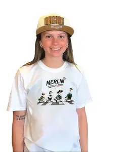 Merlin Mexico Duck El Idolo Del Barrio Comfort Color Printed Tee Pure Cotton Fabric Short Sleeve Soft-Washed T-Shirt Trendy Tops for Women for Men
