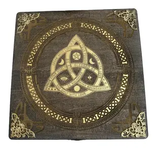 Wood Rune Set Handcrafted Elder Futhark Rune Set with Gold Leaf Inlay | Birchwood Runes in a Beautiful Wooden Case with Guidance Booklet