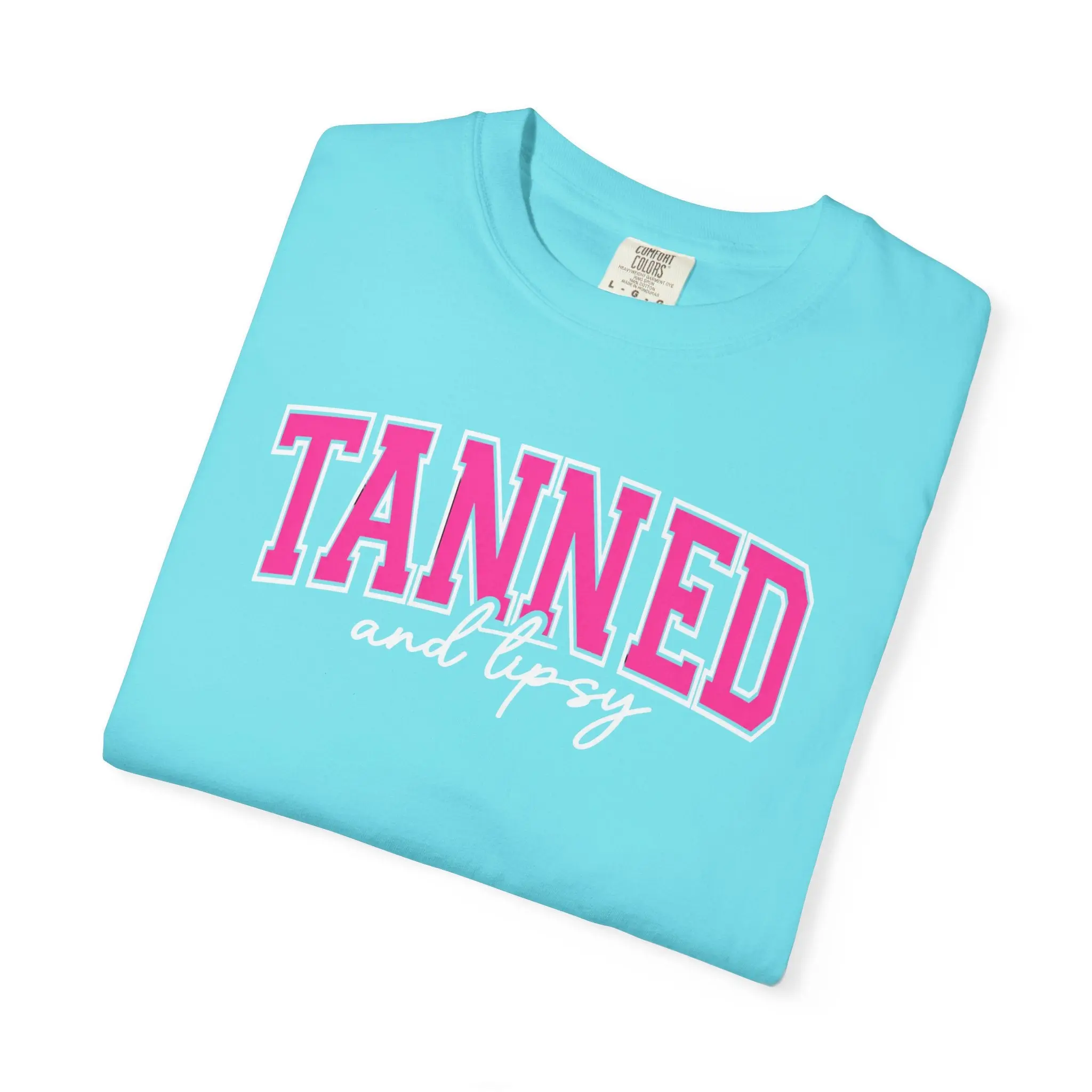 T-Shirt — "TANNED" Pink Arch Graphic Tee