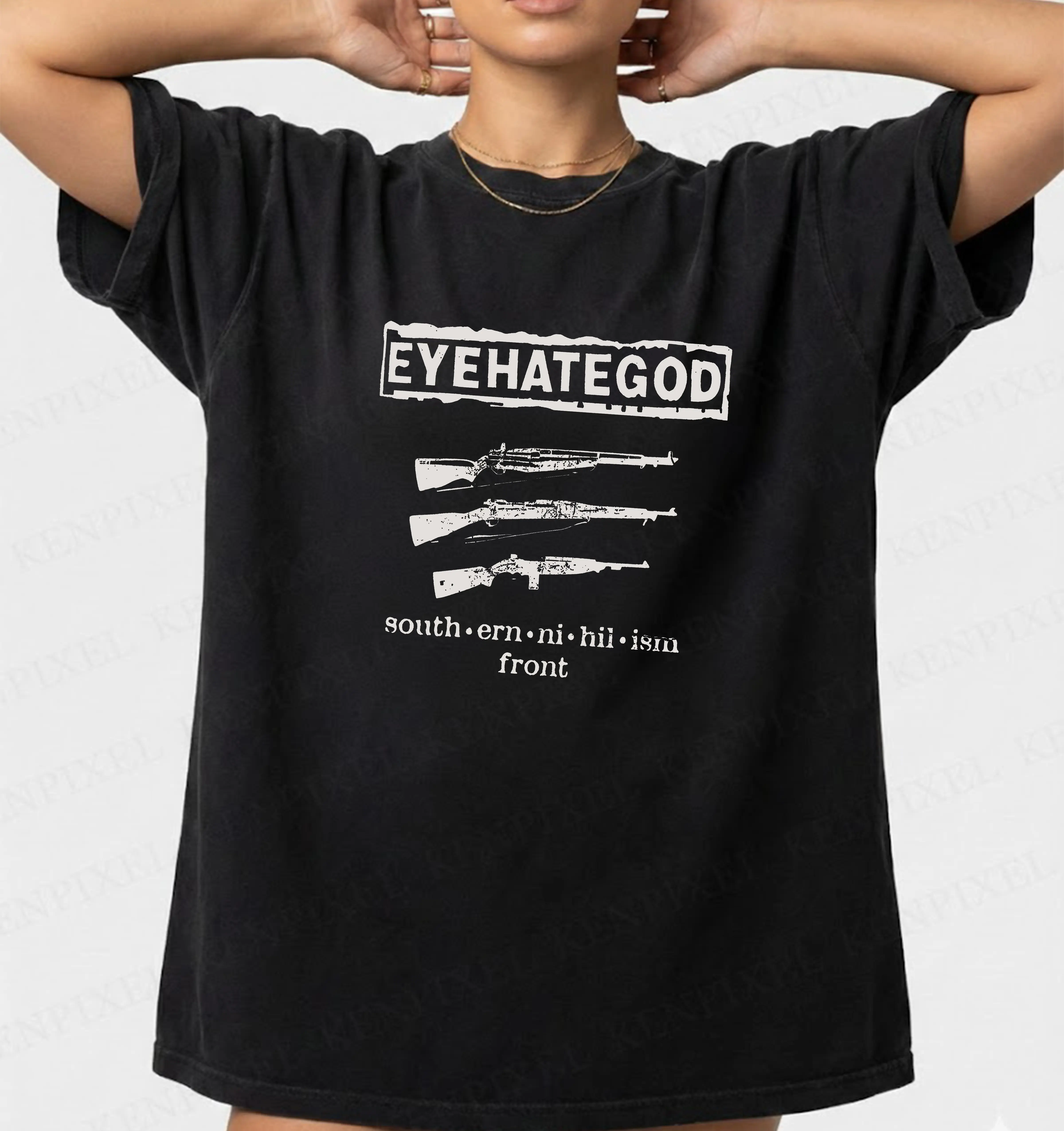 Brown And White Eyehategod Band Tee