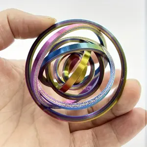 Finger Gyro Toy, Mini Creative Gravity Spinner, Fun Interactive Game Prop, Colorful Adult Leisure Gift, Novelty Party Fidget Tool, Fidget Spinners, Deformation Fidget Spinner