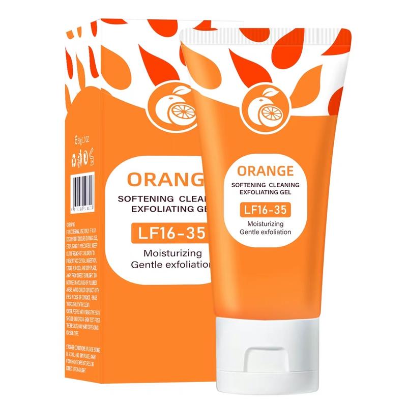 Orange Enzymes Exfoliating Gel 50G LF16-35French Enzyme Dead Skin Remover for Even SkinTexture Deep Cleansing Patches