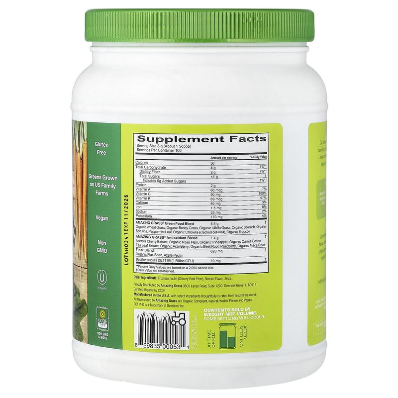 Amazing Grass Greens Blend, Superfood, 1.76 lb (800 g)